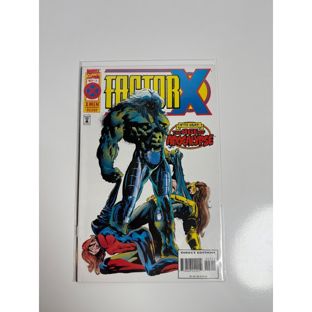 Factor X #3 1995 Marvel Age of Apocalypse Beast Cyclops Jean Grey Steve Epting